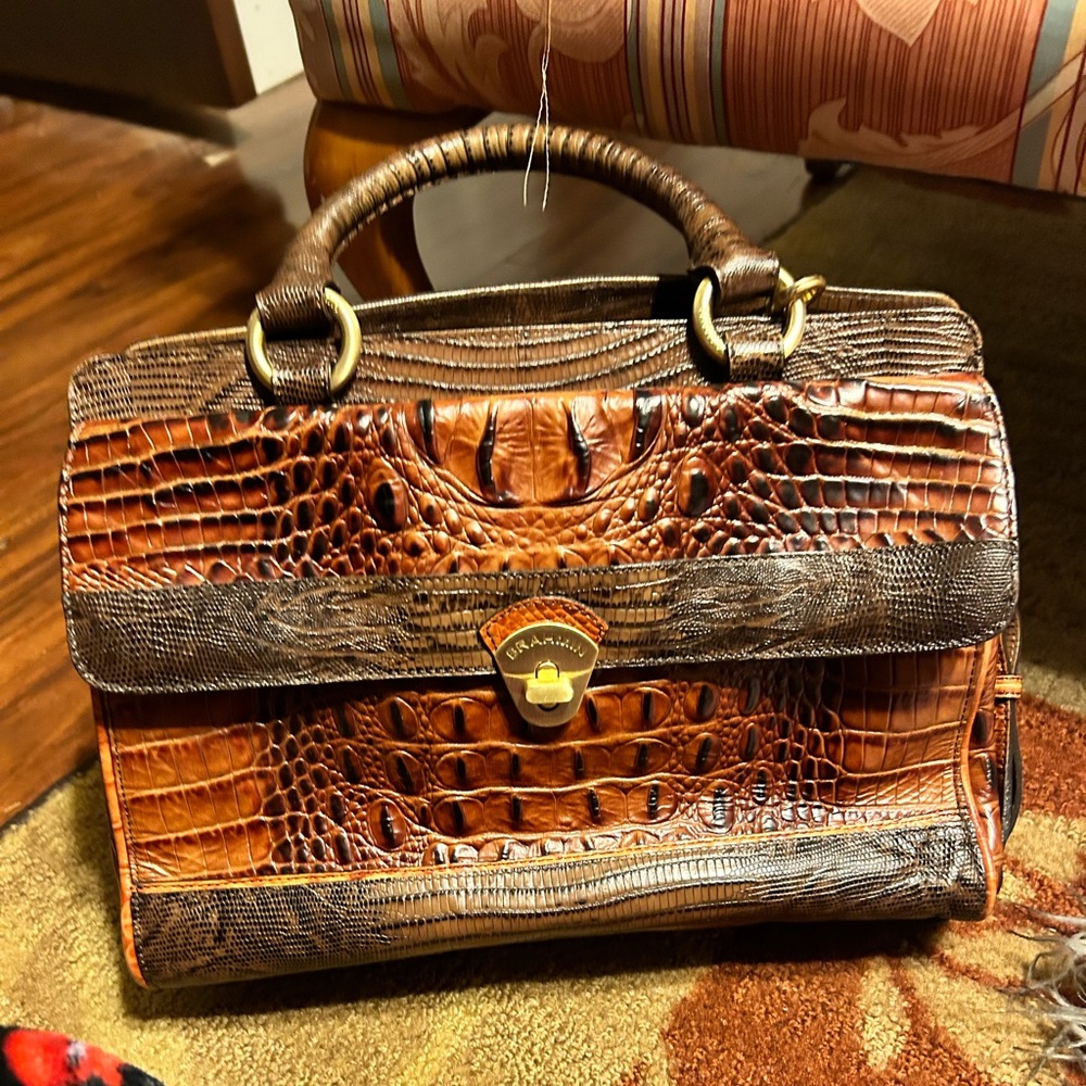 Brown Retired Style Brahmin Purse (Medium)